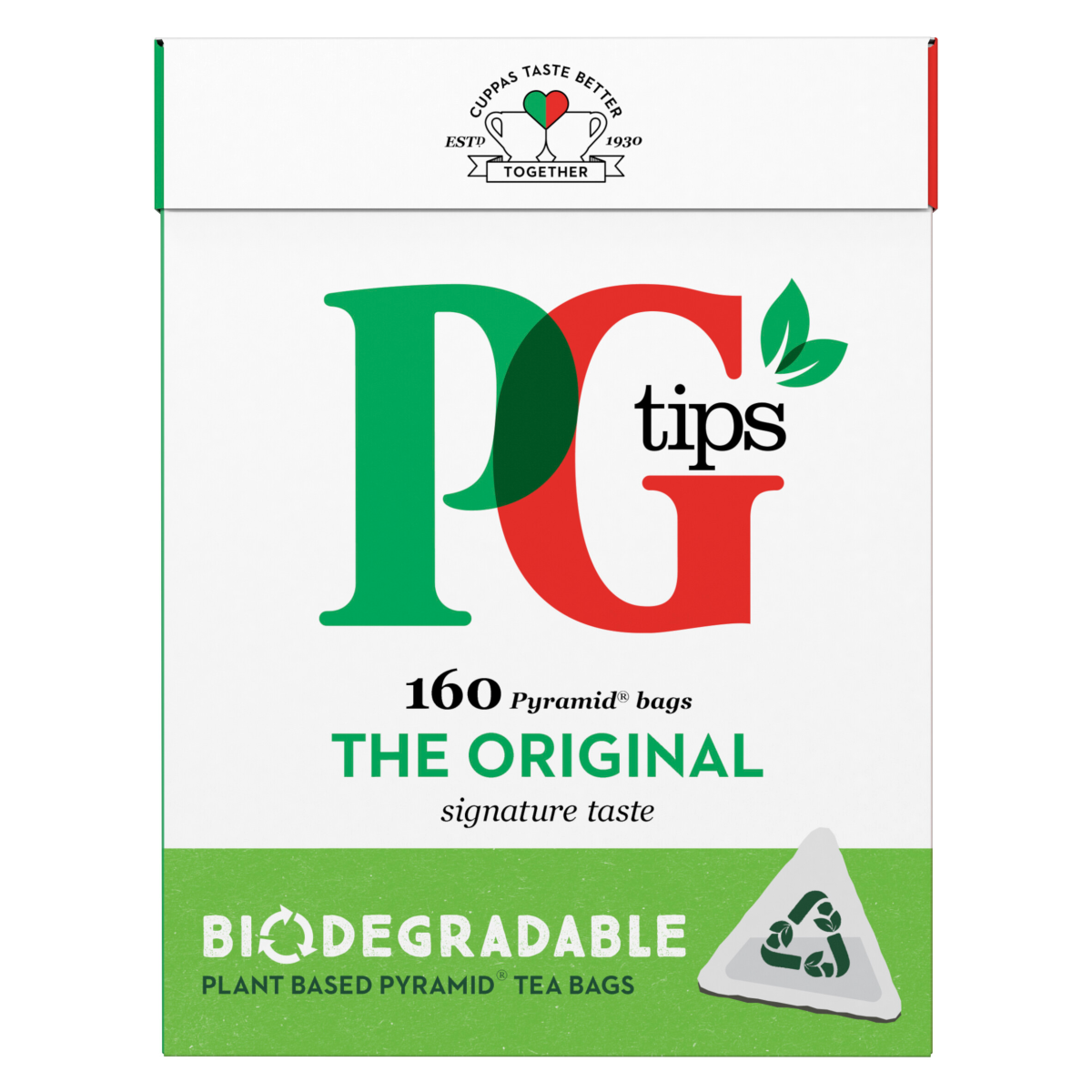 PG tips Original Biodegradable Tea Bags 160