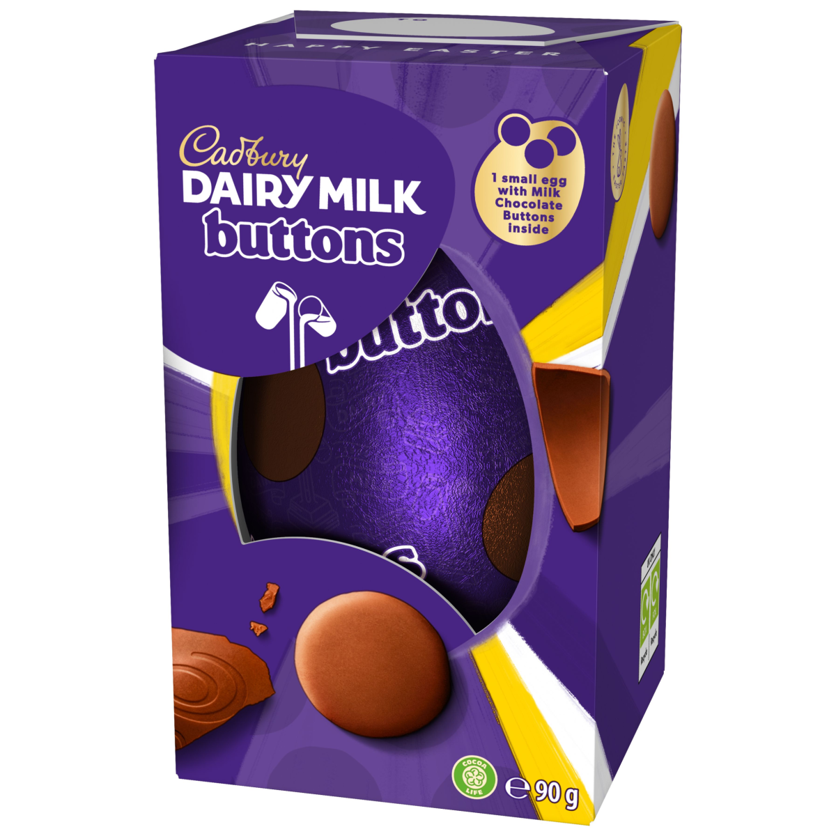 Cadbury Dairy Milk Chocolate Buttons Easter Egg 90 g