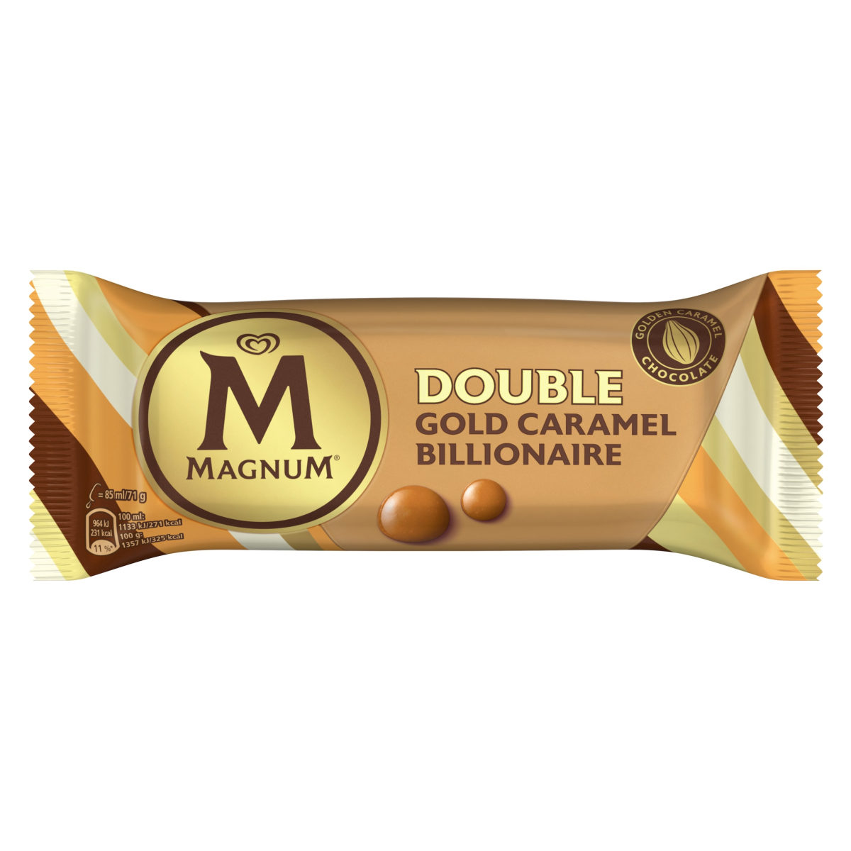 Magnum  Ice Cream Stick Double Gold Caramel Billionaire 85 ML