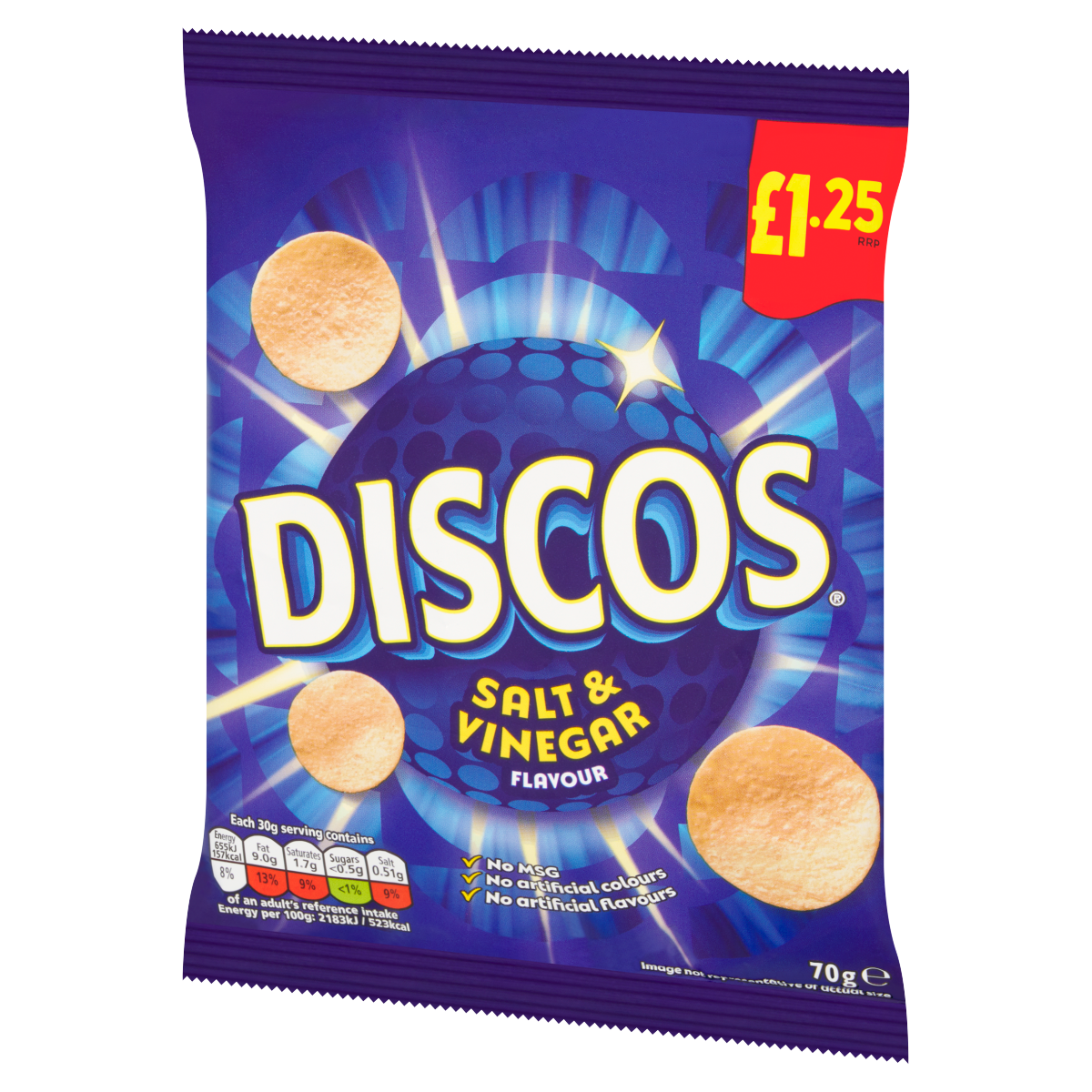 Discos Salt & Vinegar Flavour 70g