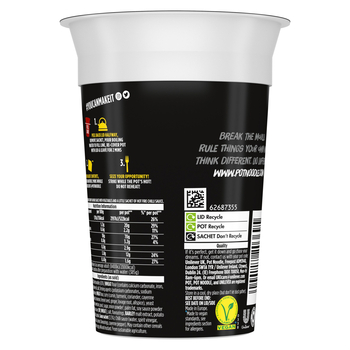 Pot Noodle  King Pot Bombay Bad Boy 114 g