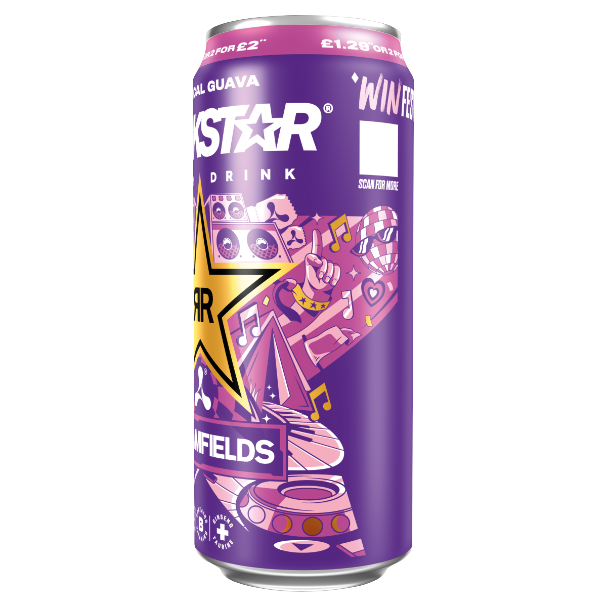 Rockstar Tropical Guava Energy Drink 500ml