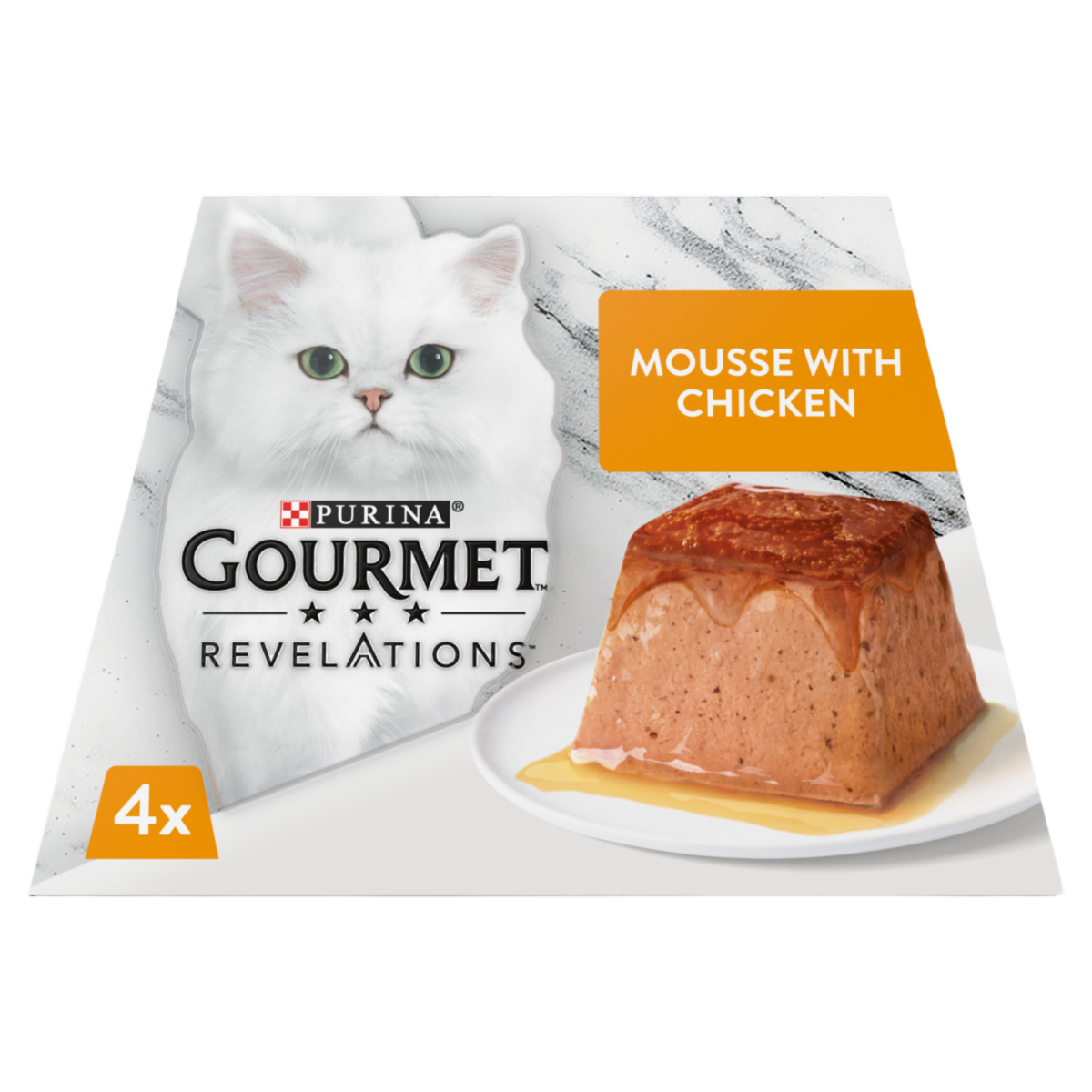 GOURMET Revelations Mousse Chicken Wet Cat Food 4x57g