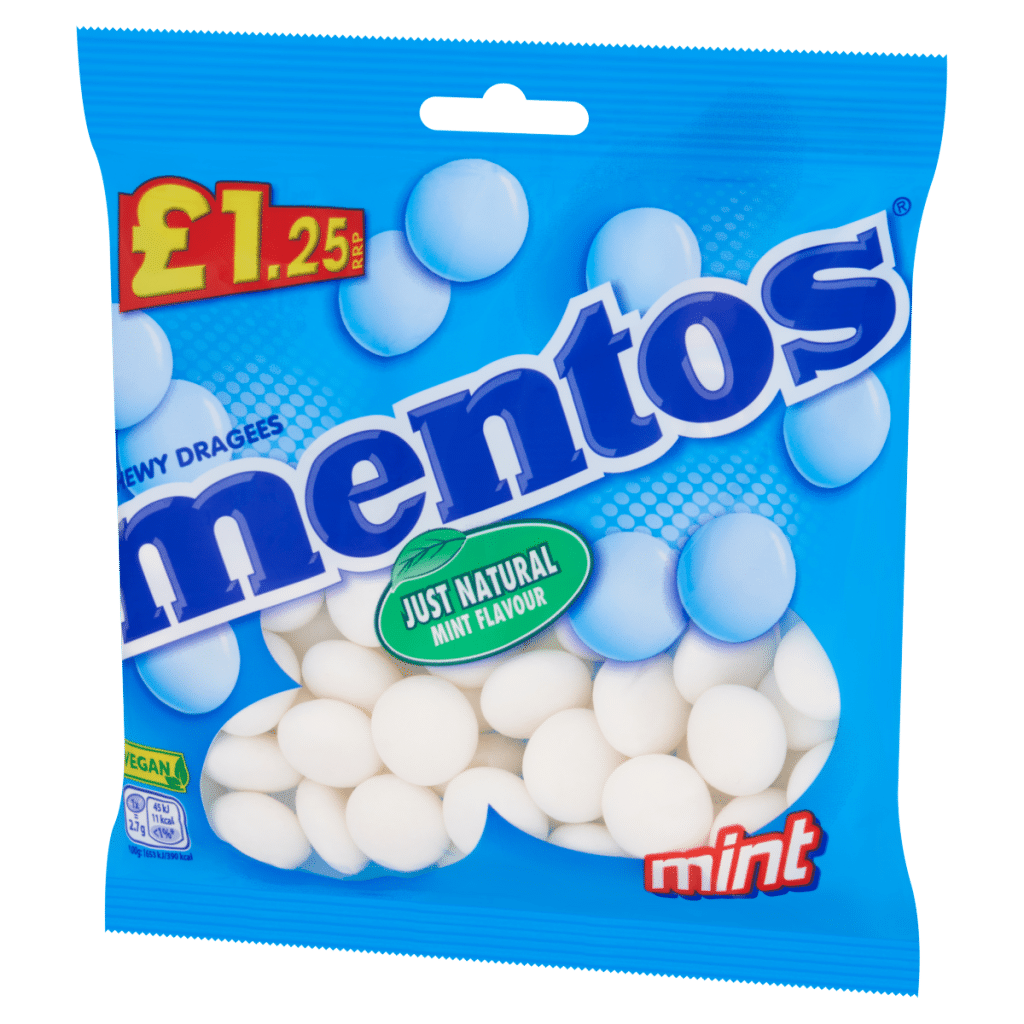 Mentos Chewy Dragees Mint Flavour 135g