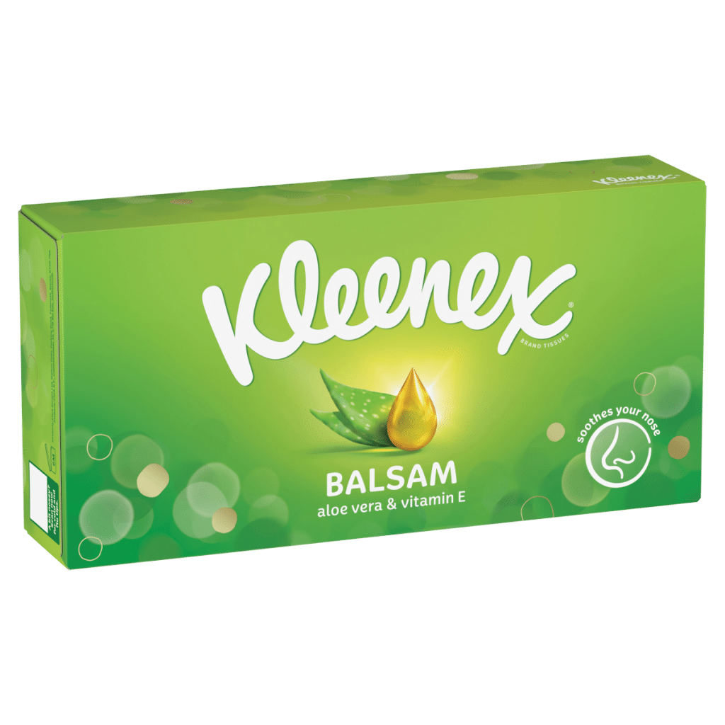 Kleenex Balsam Tissues Single Standard Box
