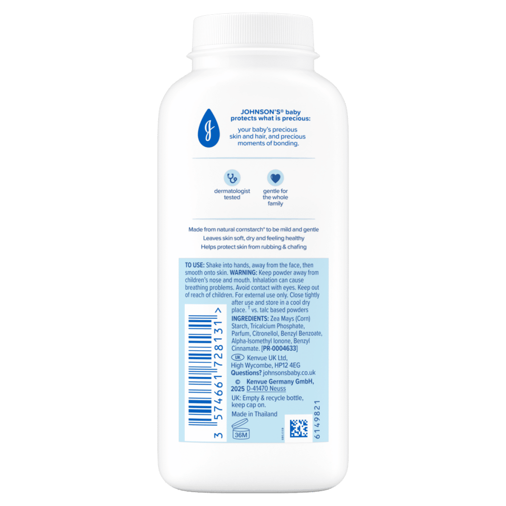 Johnson’s Baby Powder Natural Cornstarch 200g
