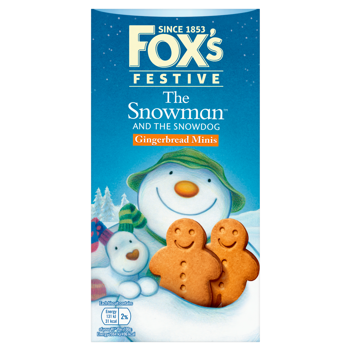 Fox’s Festive The Snowman and the Snowdog Gingerbread Minis 100g