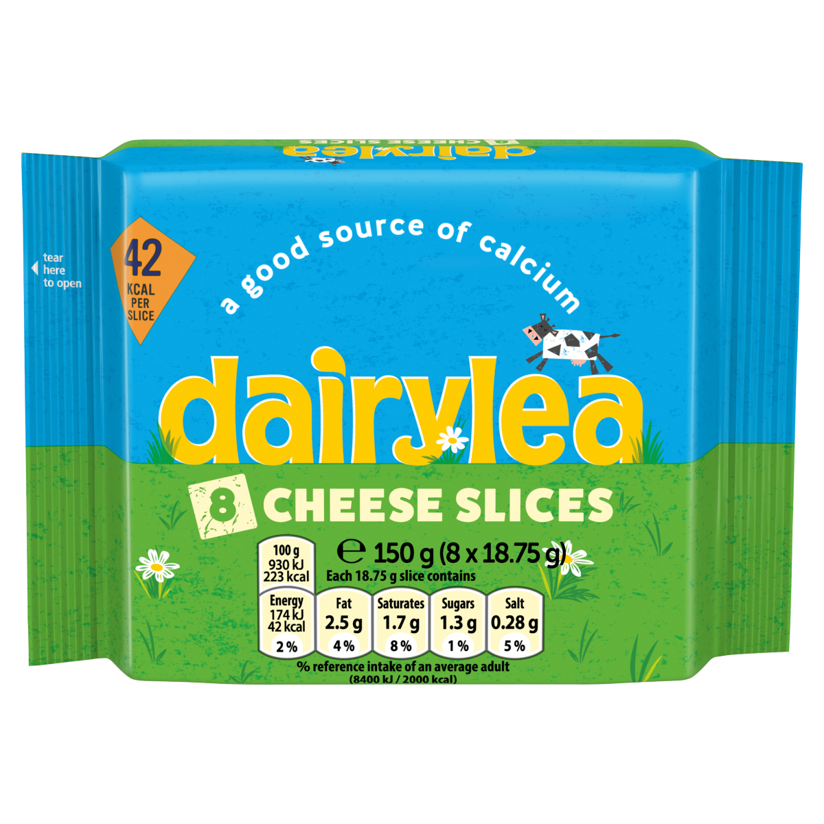 Dairylea Cheese Slices 8 x 18.75g (150g)