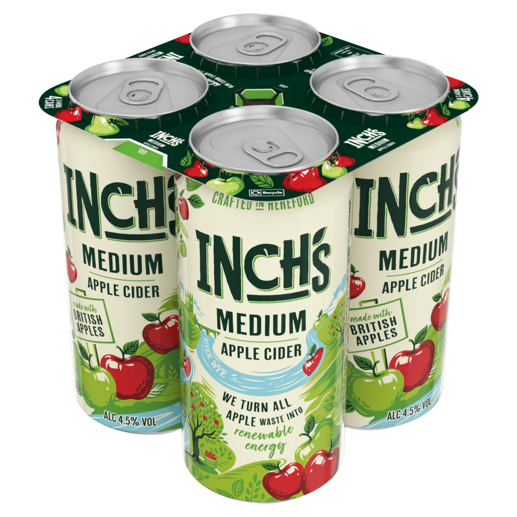 Inch’s Medium Apple Cider Cans 4 x 440ml