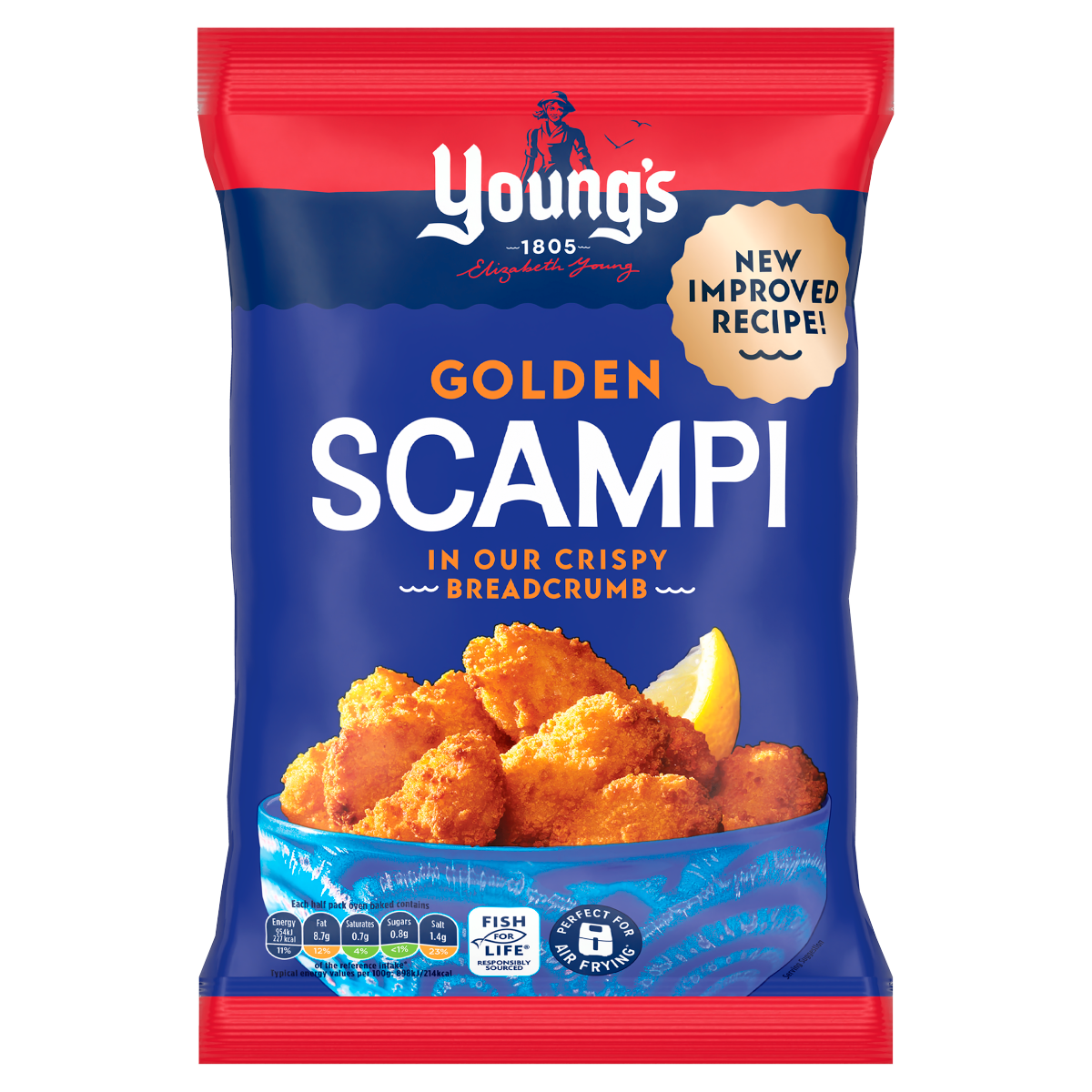 Young’s Golden Scampi in Our Crispy Breadcrumb 220g