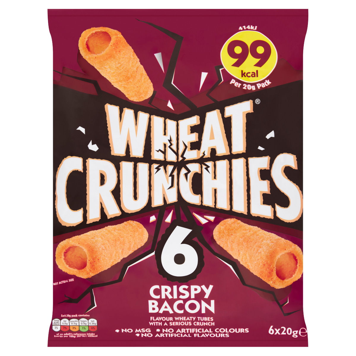 Wheat Crunchies Crispy Bacon 6 x 20g