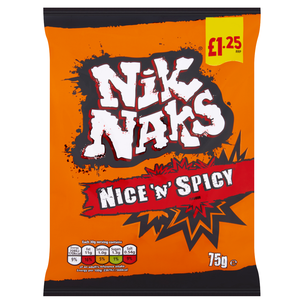 Nik Naks Nice ‘N’ Spicy Flavour 75g