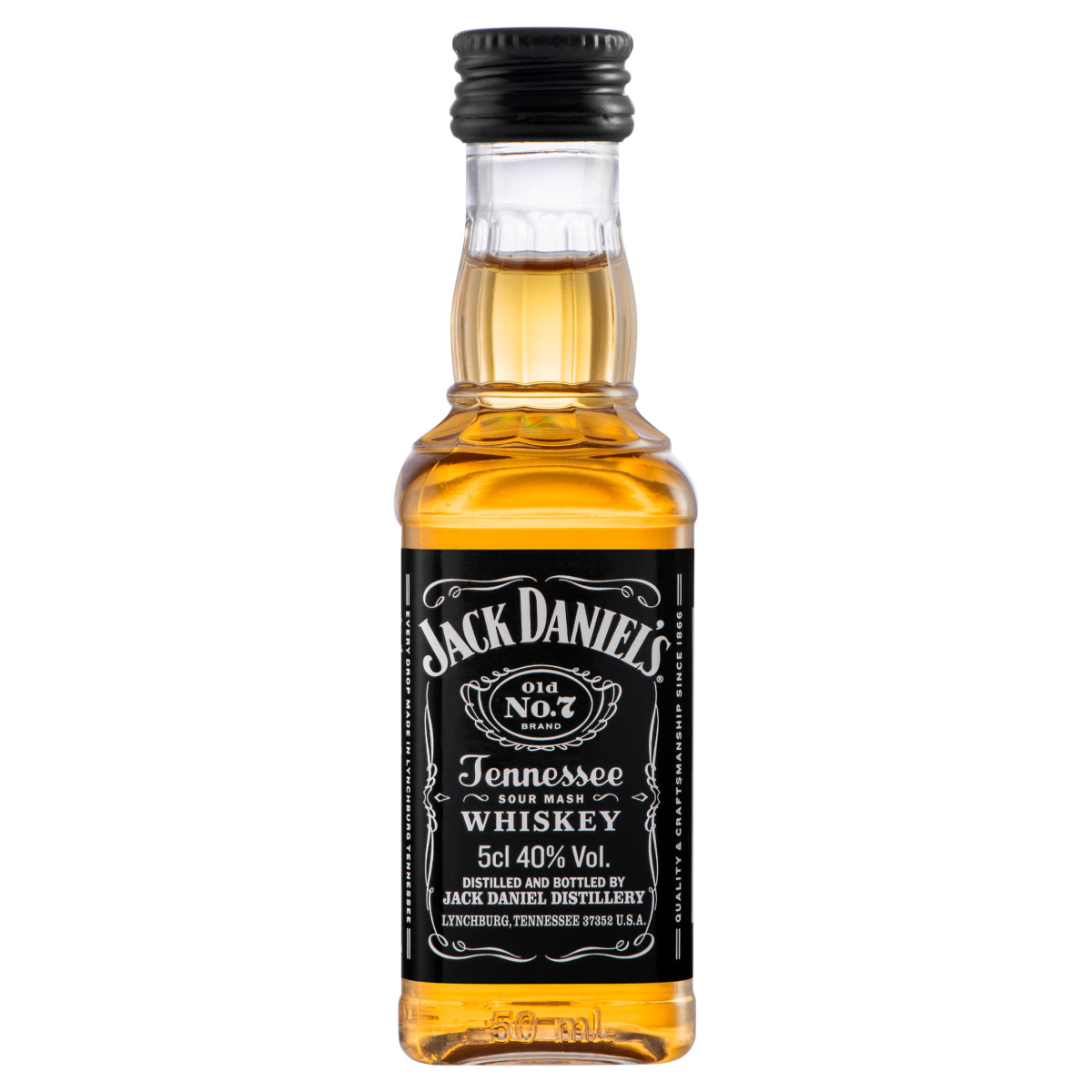 Jack Daniel's Old No. 7 Tennessee Whiskey 5 cL 12-Pack - One