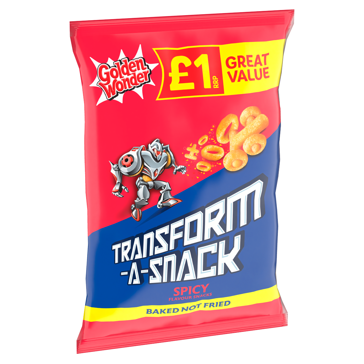 Golden Wonder Transform-A-Snack Spicy Flavour Snacks 56g
