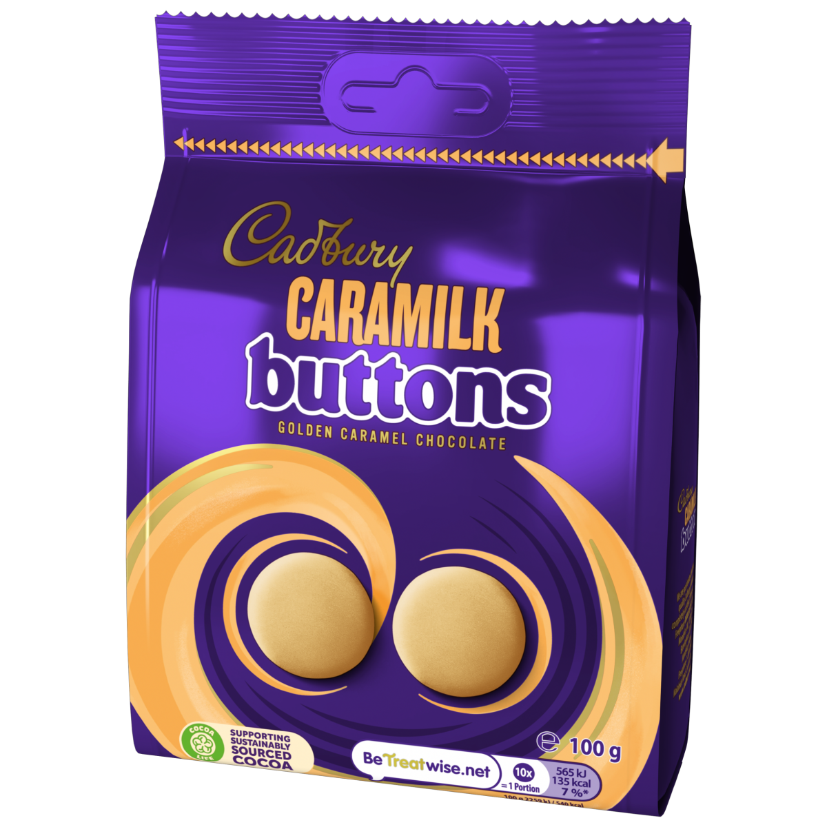 Cadbury Caramilk Buttons Chocolate 100g