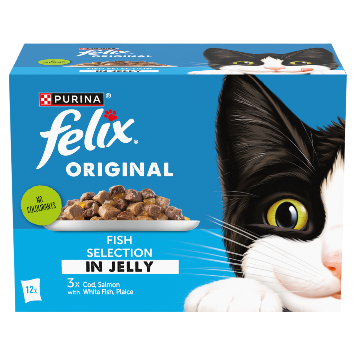 FELIX Original Fish Selection in Jelly Wet Cat Food 12x85g