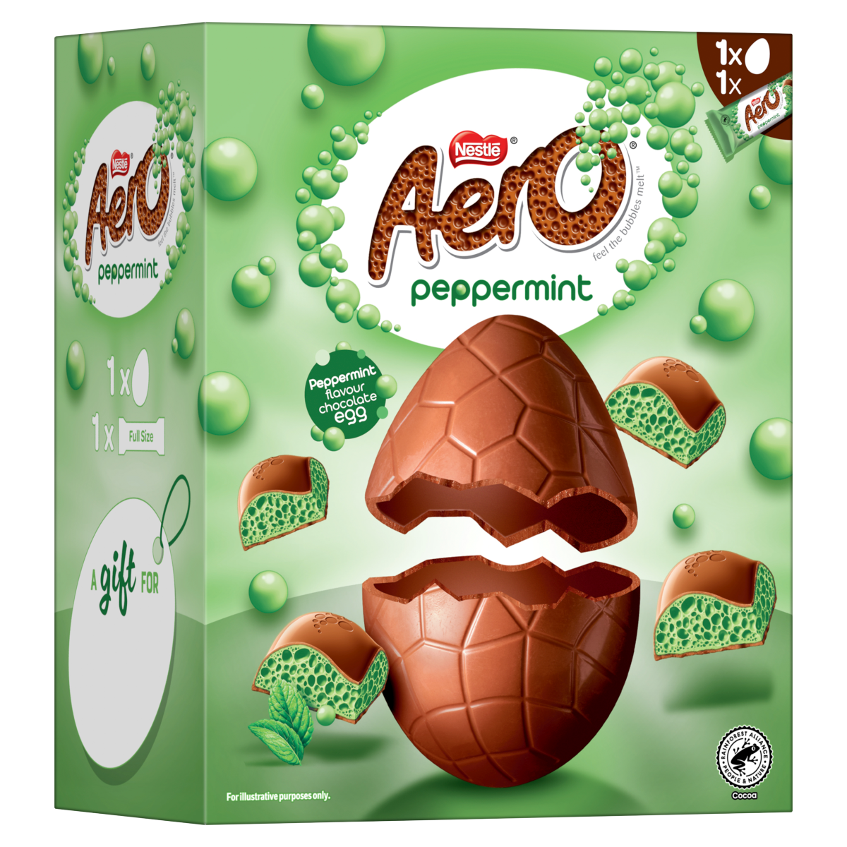 Aero Peppermint Flavour Chocolate Egg 186g