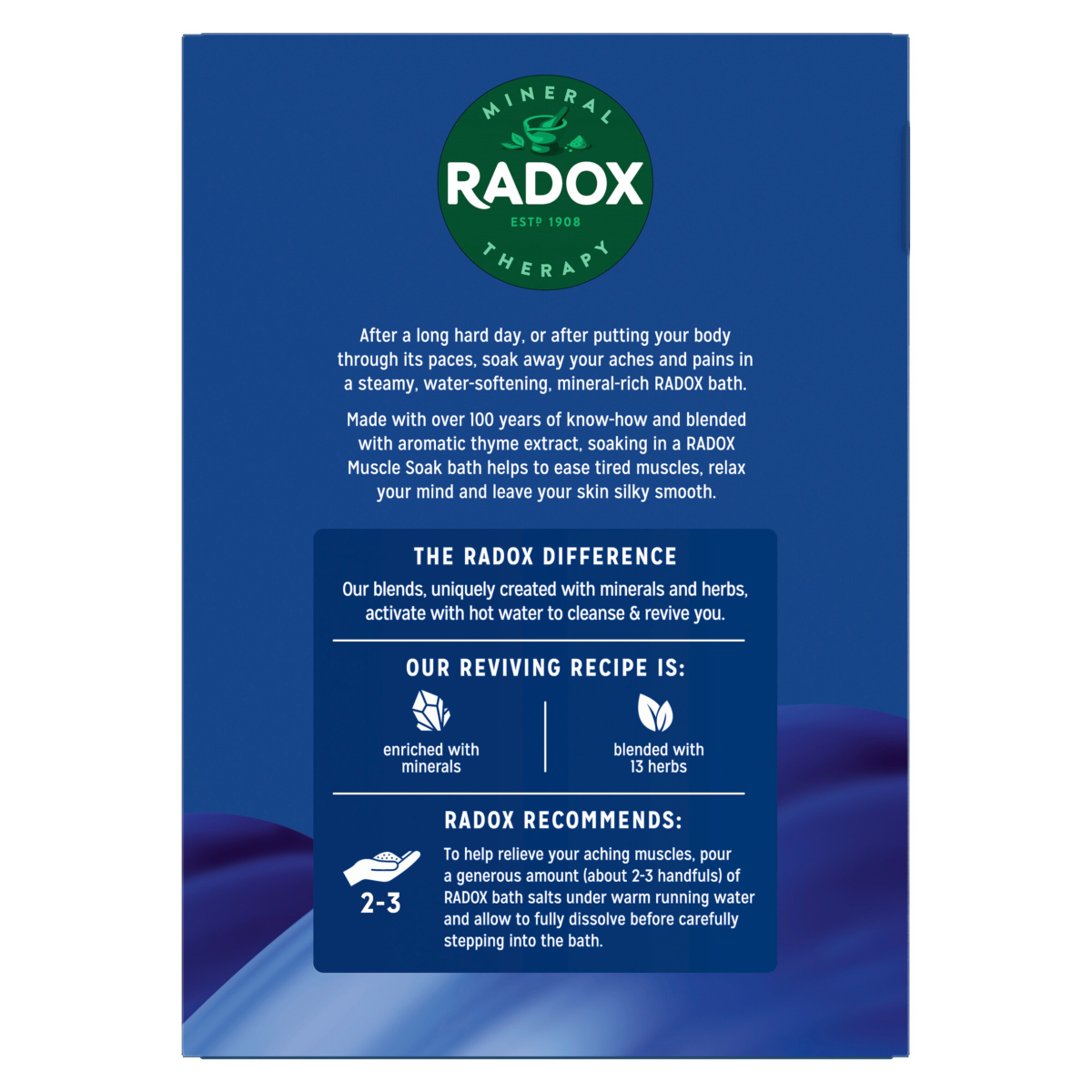 Radox Mineral Therapy Bath Salts Muscle Soak 400 g