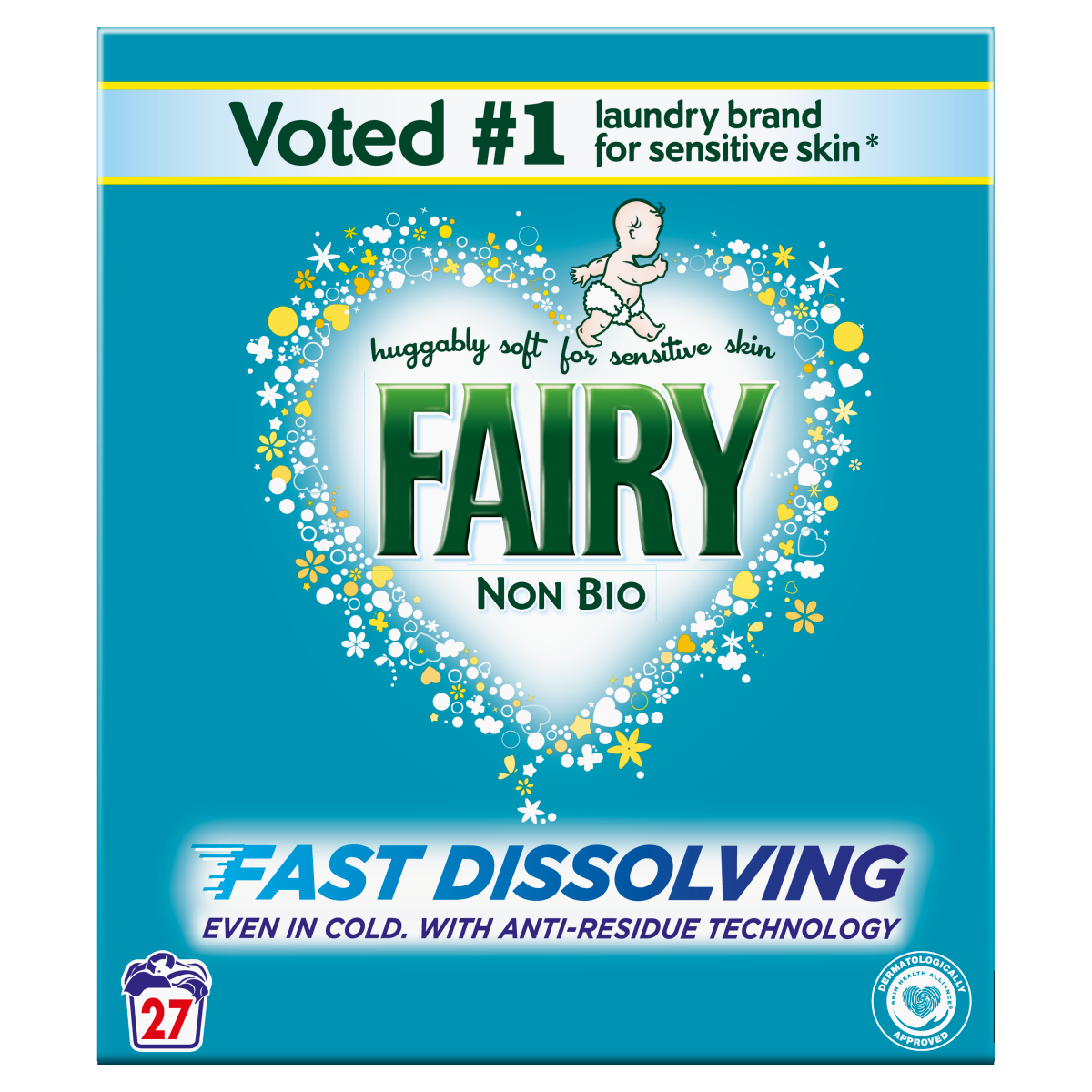Fairy Non Bio Washing Powder 1.62kg, 27 Washes