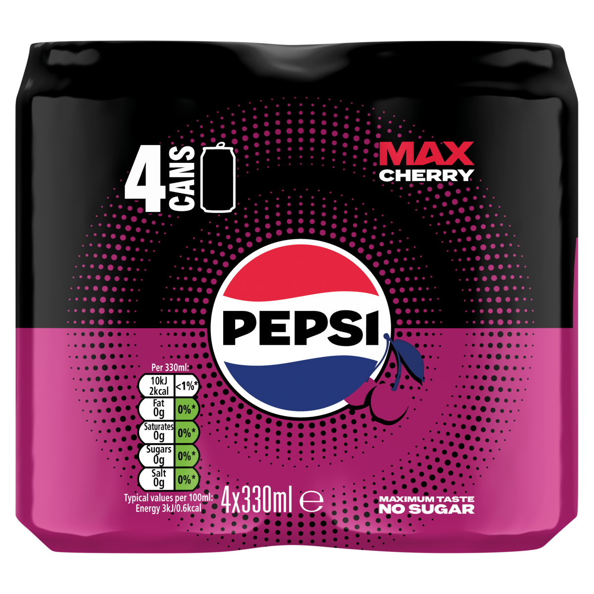 Pepsi Max Cherry 4 x 330ml