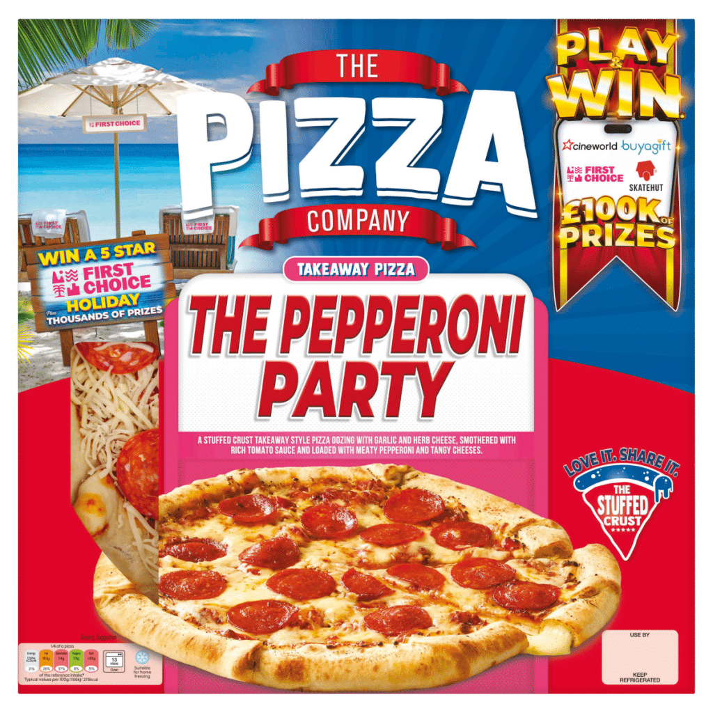 The Pizza Company The Pepperoni Party Takeaway Pizza 613g