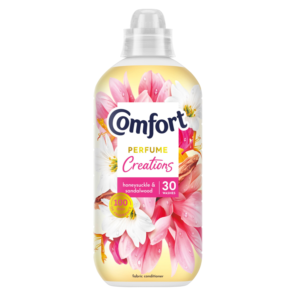 Comfort Perfume Creations Fabric Conditioner Honeysuckle & Sandalwood 30 washes (900 ml)