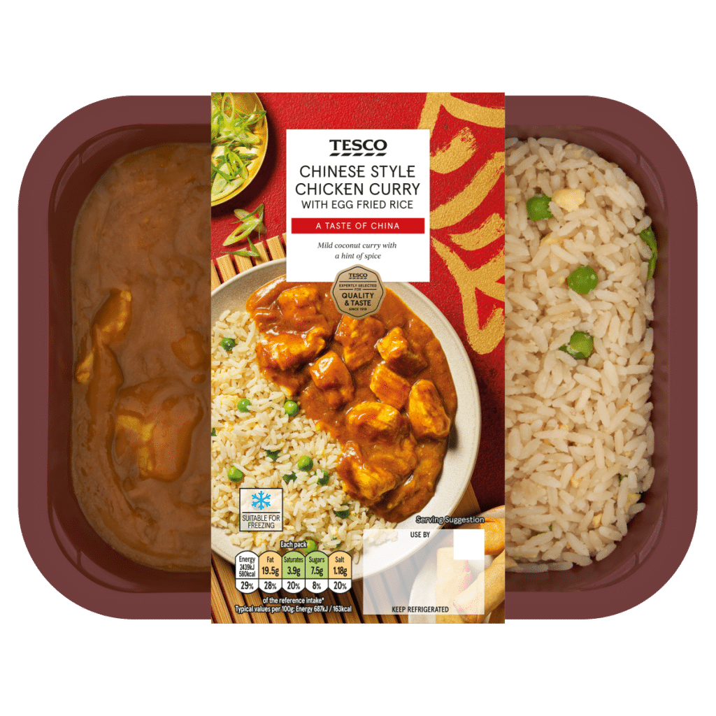 Tesco Chinese Style Chicken Curry with Egg Fried Rice 400g