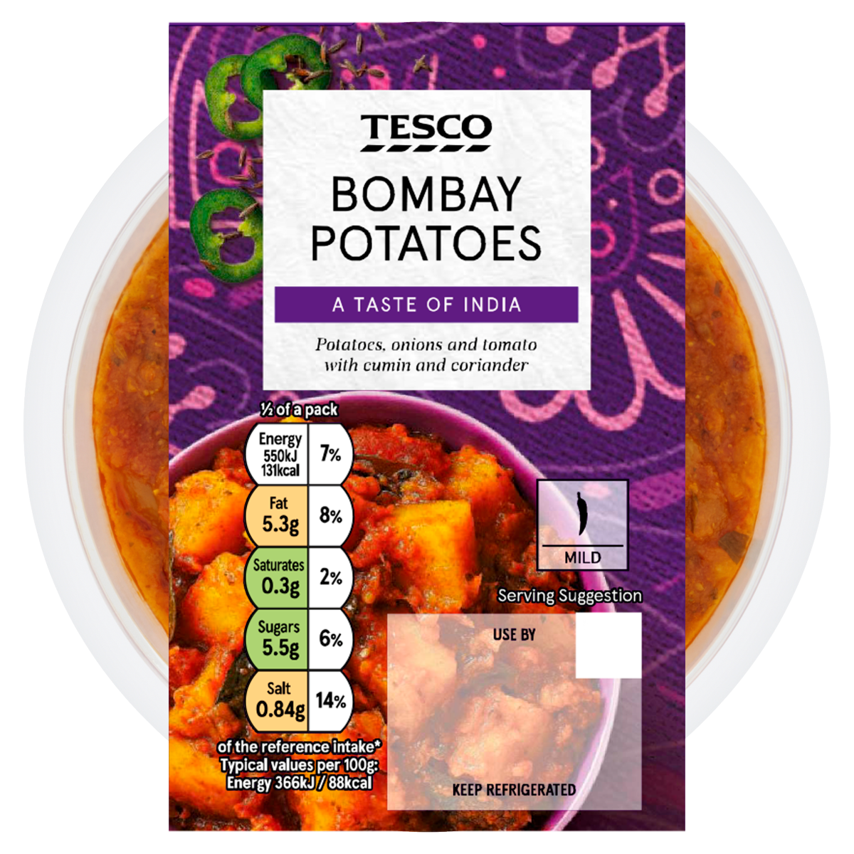 Tesco Bombay Potatoes 300g
