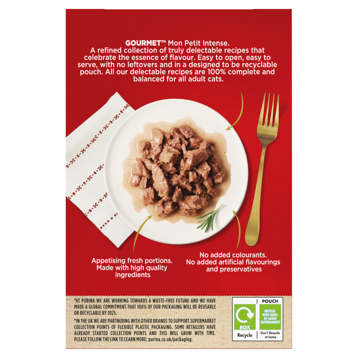 Gourmet Mon Petit Intense Fine Cuts 6 x 50g (300g)