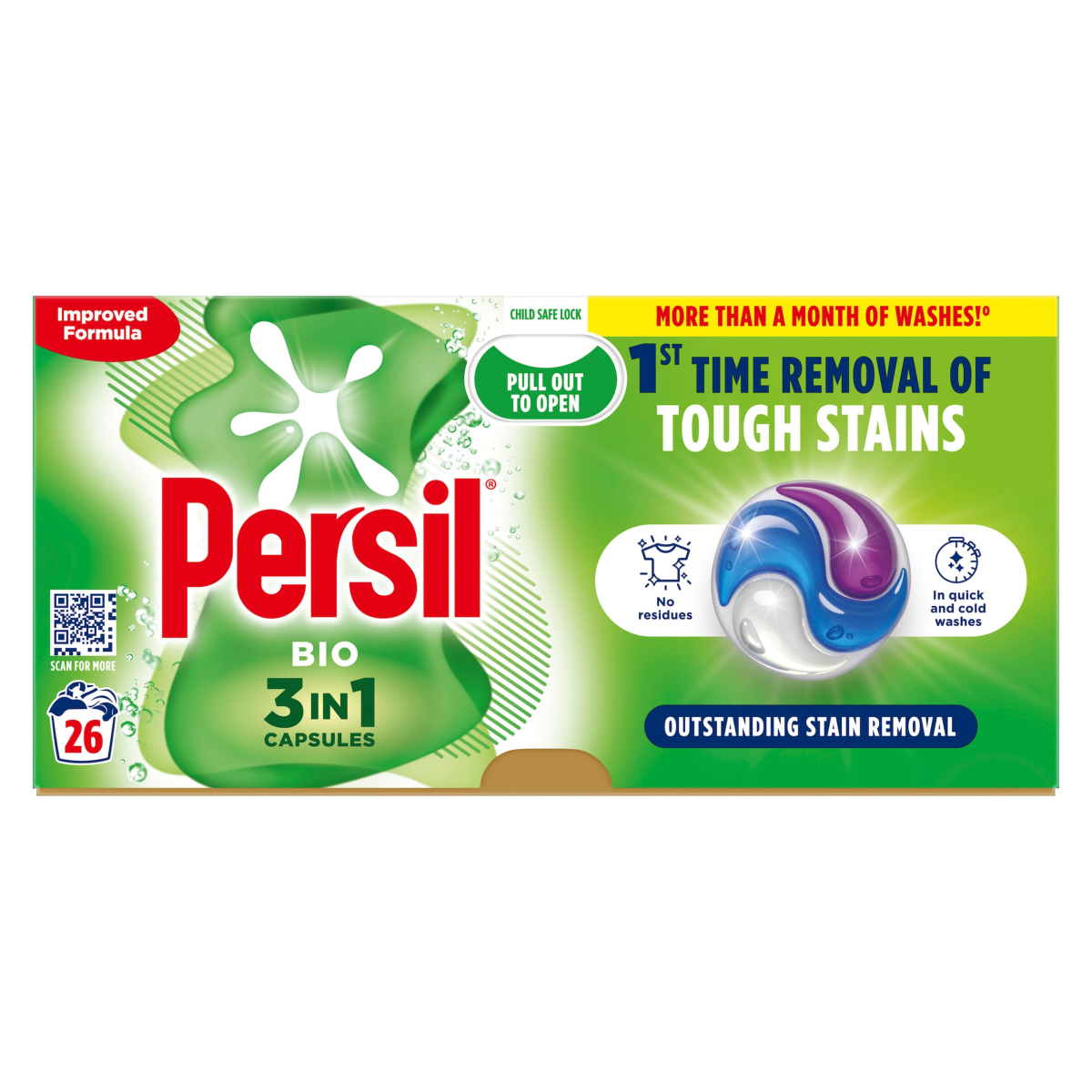 Persil 3 in 1 Washing Capsules Bio 26 washes