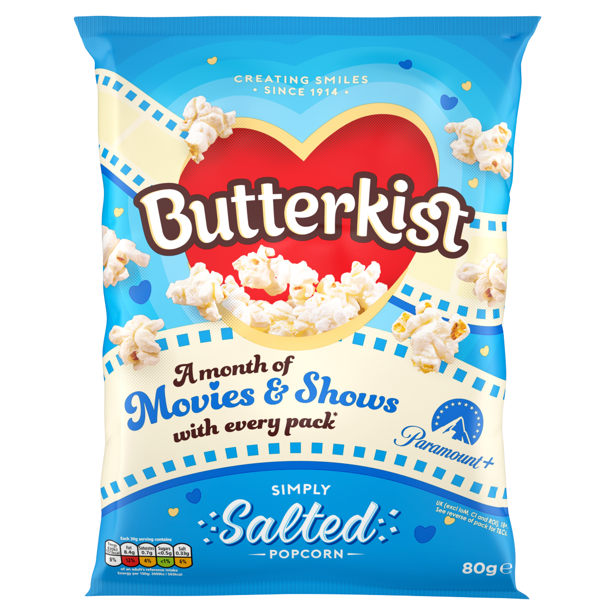 Butterkist Simply Salted Popcorn 80g