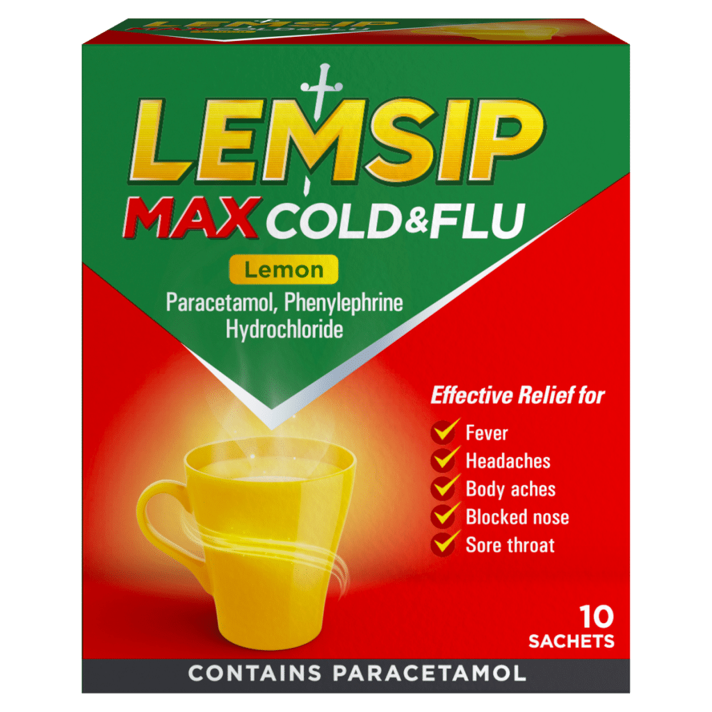 Lemsip Max Cold & Flu Lemon 10 Sachets