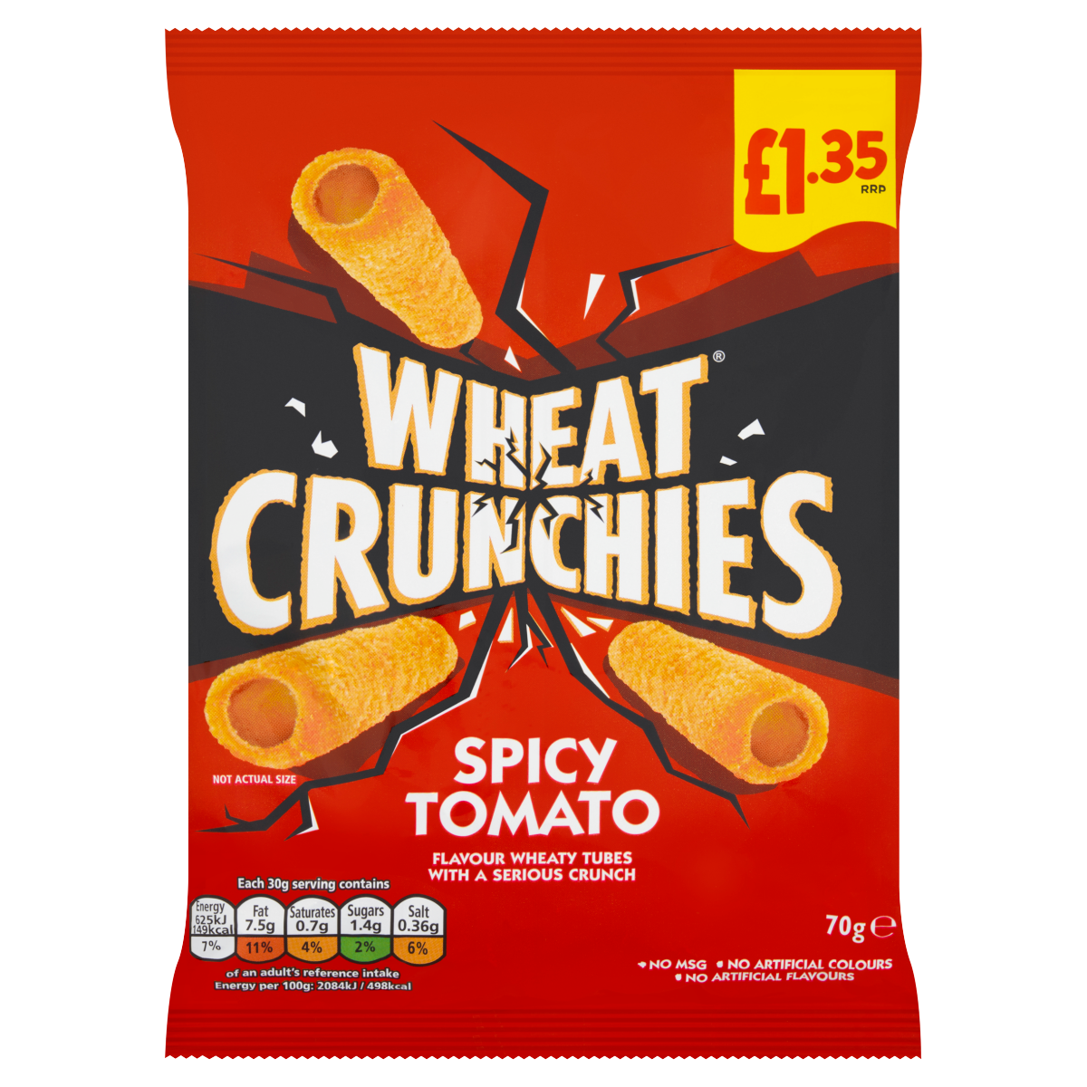 Wheat Crunchies Spicy Tomato 70g