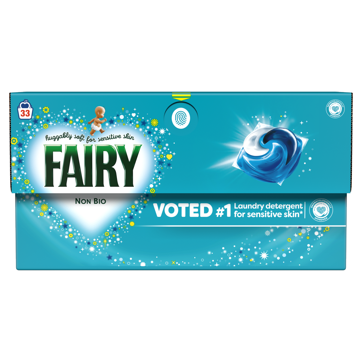Fairy Non Bio Washing Liquid Pods, For Sensitive Skin 33 Washes