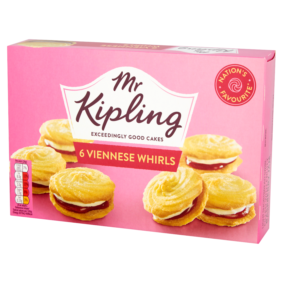 Mr Kipling 6 Viennese Whirls