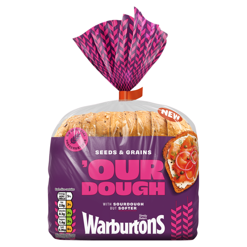 Warburtons Seeds & Grains Our Dough 400g