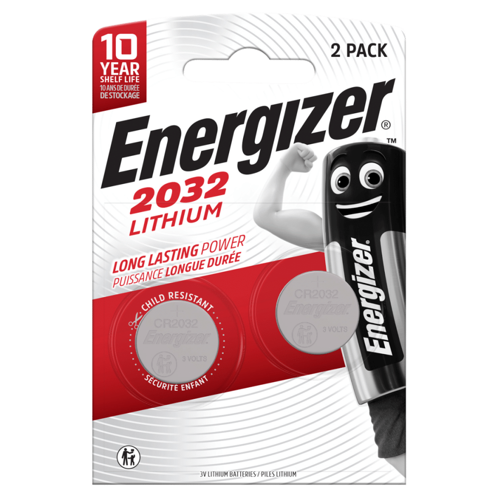 Energizer 2032 Lithium Coin Battery 2 Pack