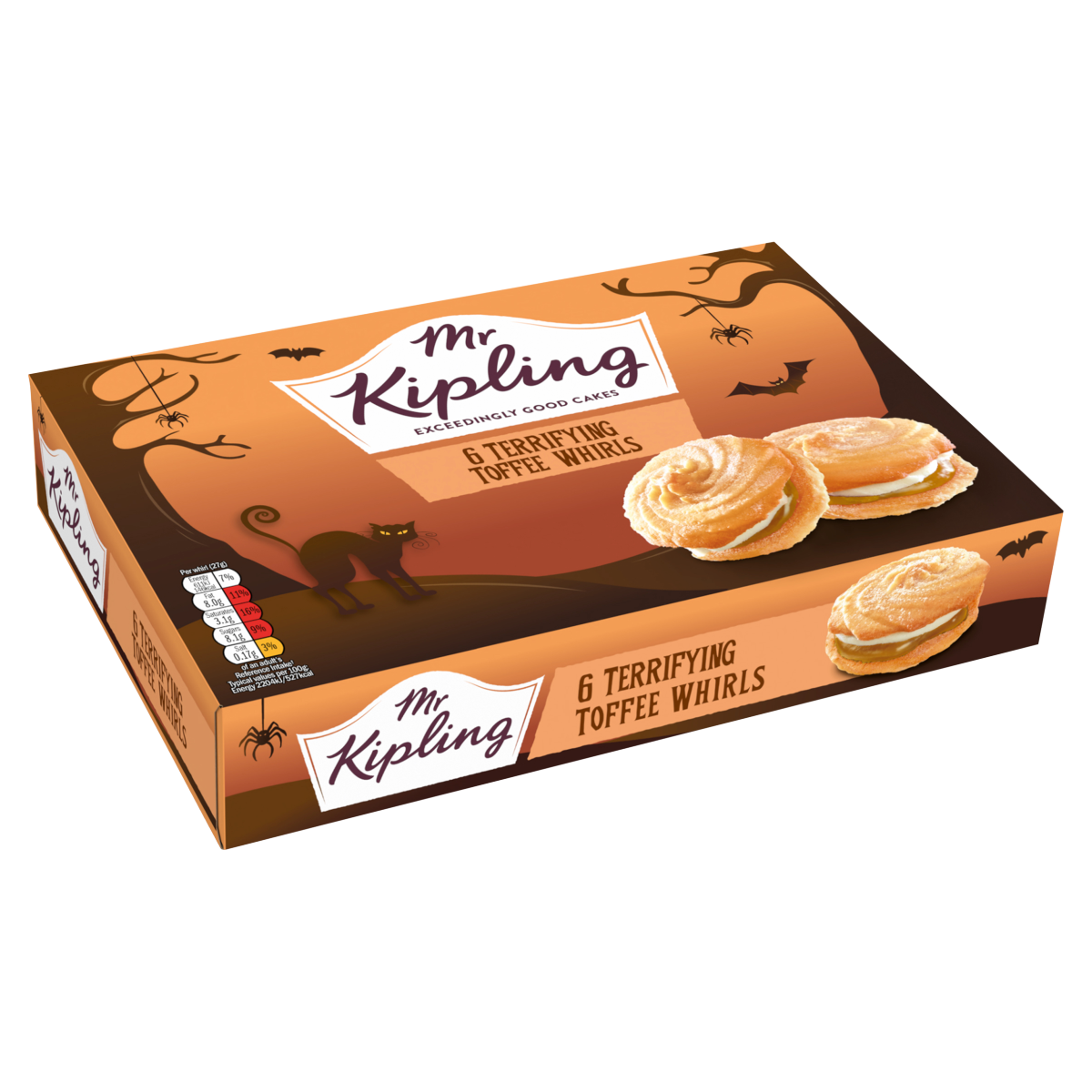 Mr Kipling 6 Terrifying Toffee Whirls