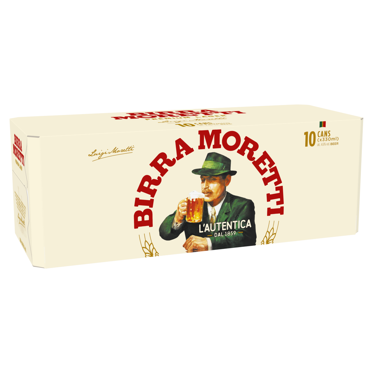Birra Moretti Premium Lager 10 x 330ml Cans - One Stop