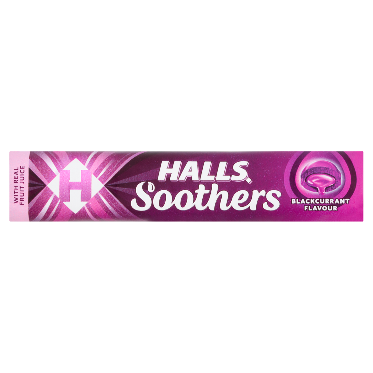 Halls Soothers Blackcurrant Lozenges Roll 45g