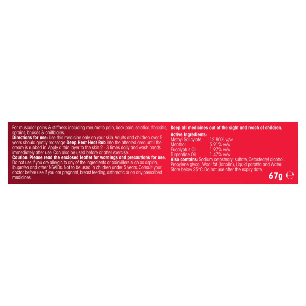 Deep Heat Heat Rub 67g