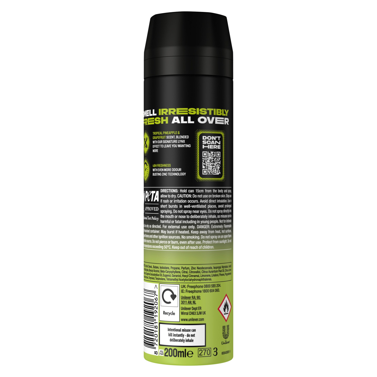 Lynx Epic Fresh Aerosol Body Spray 200 ml
