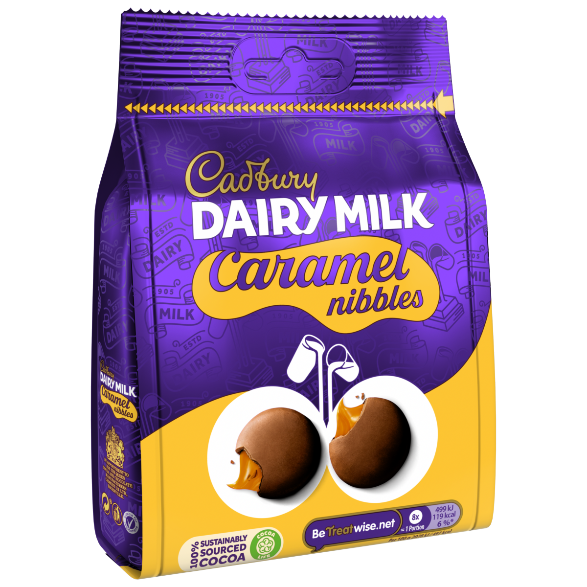 Cadbury Dairy Milk Caramel Nibbles Chocolate 120g