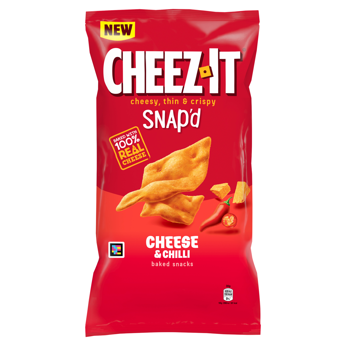 Cheez-It Snap’d Cheese & Chilli Baked Snacks 150g