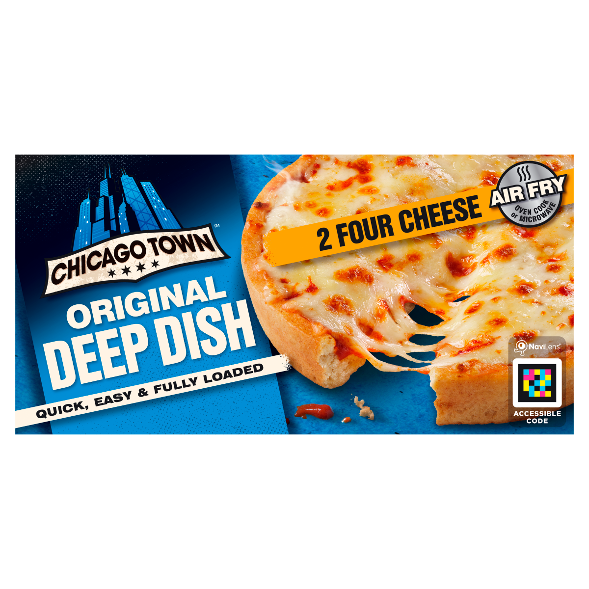 Chicago Town Original Deep Dish Four Cheese Pizza 2 x 148g (296g)