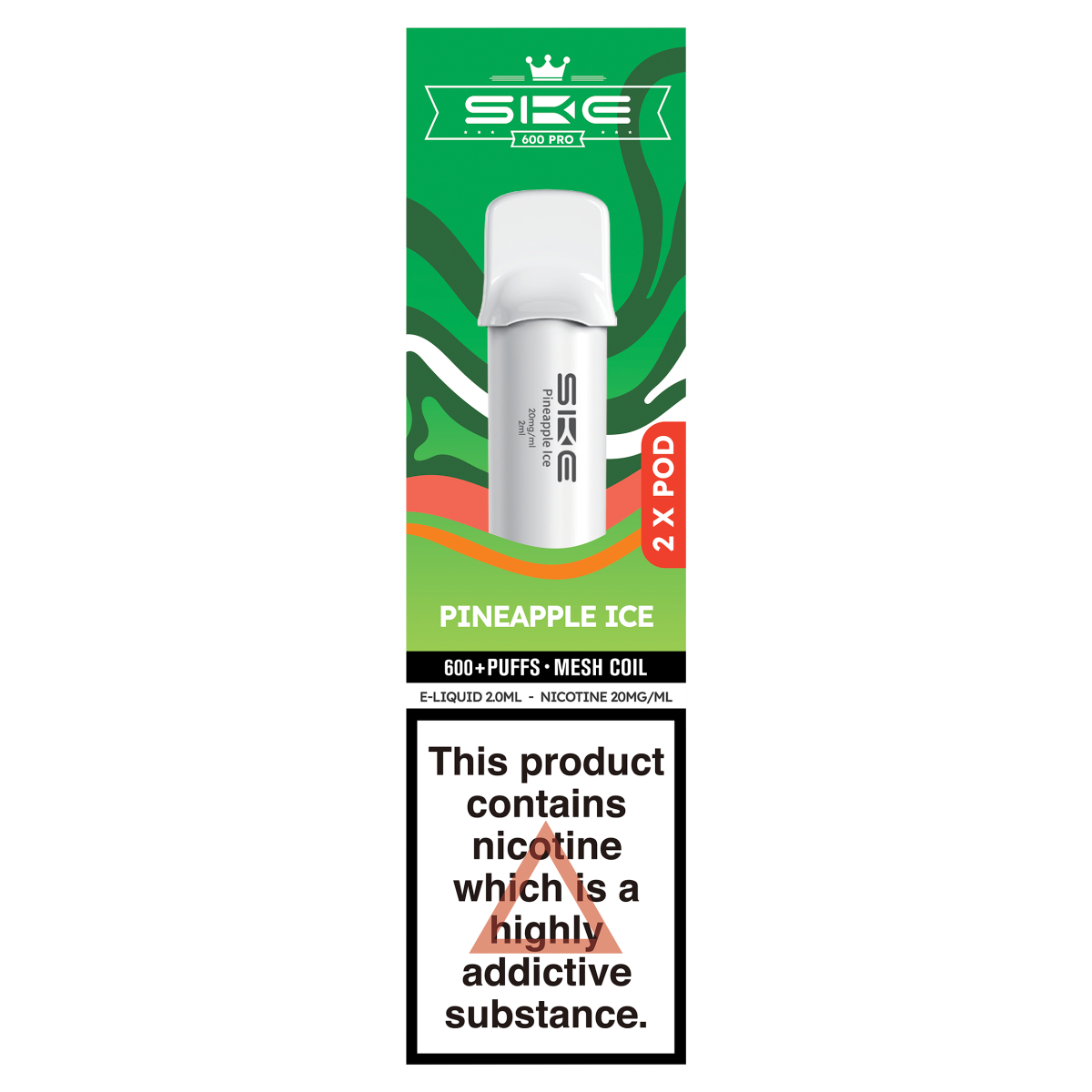 SKE 600 Pro 2 Pineapple Ice Pod 20mg/ml