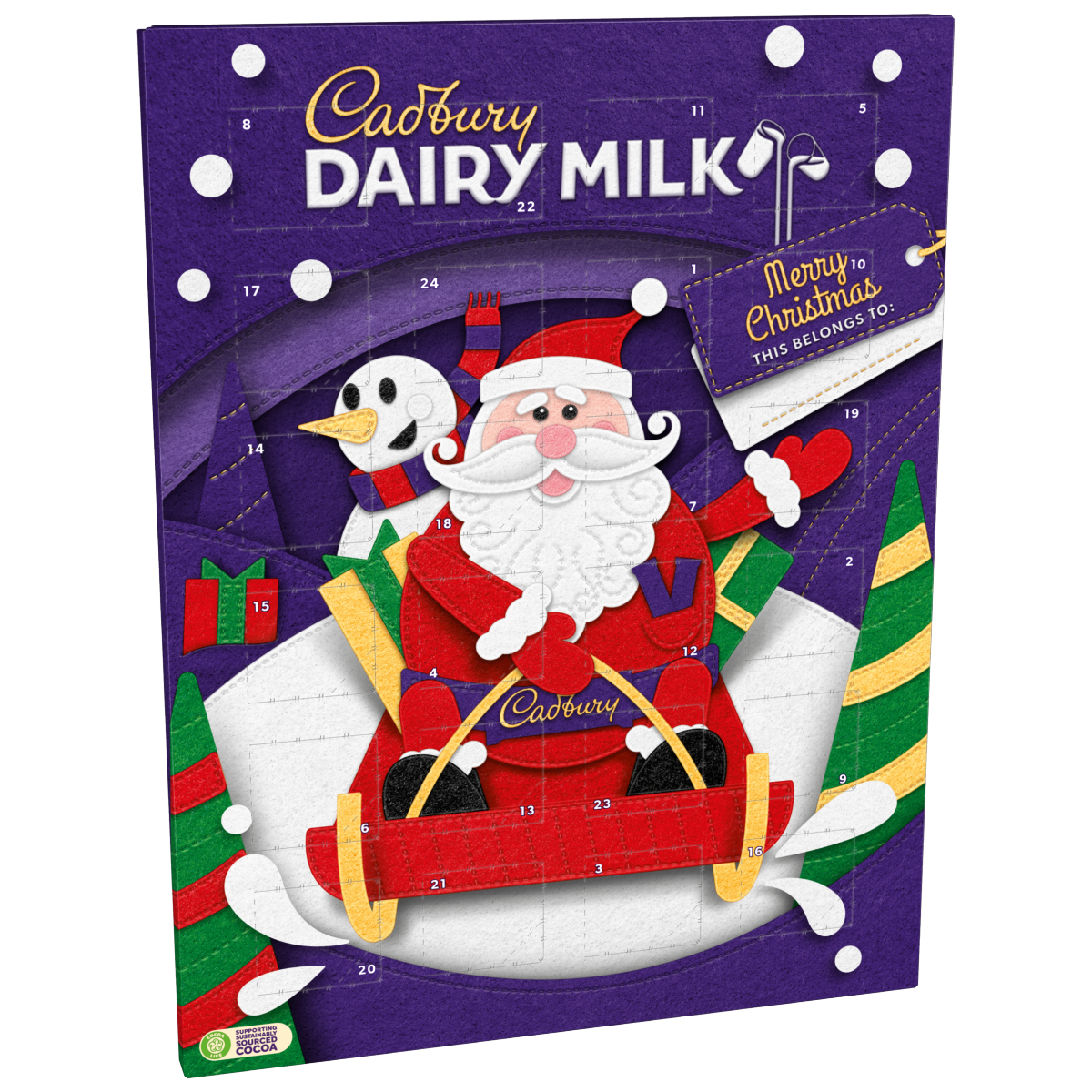 Cadbury Dairy Milk Chocolate Christmas Advent Calendar 90 g