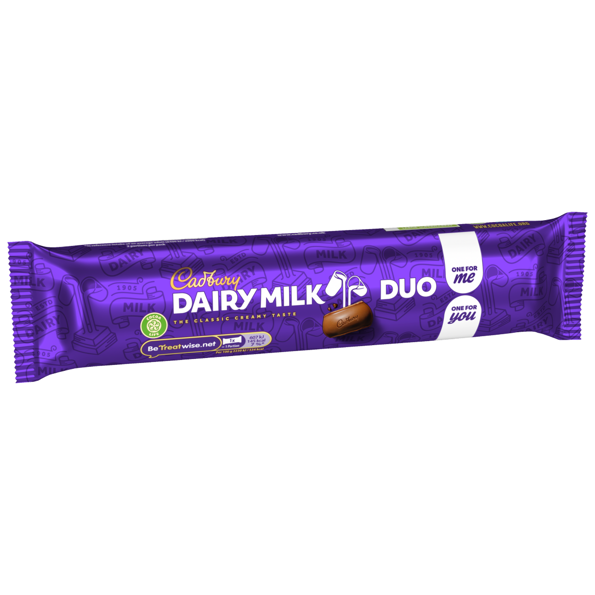 Cadbury Dairy Milk Chocolate Bar Duo 54.4 g