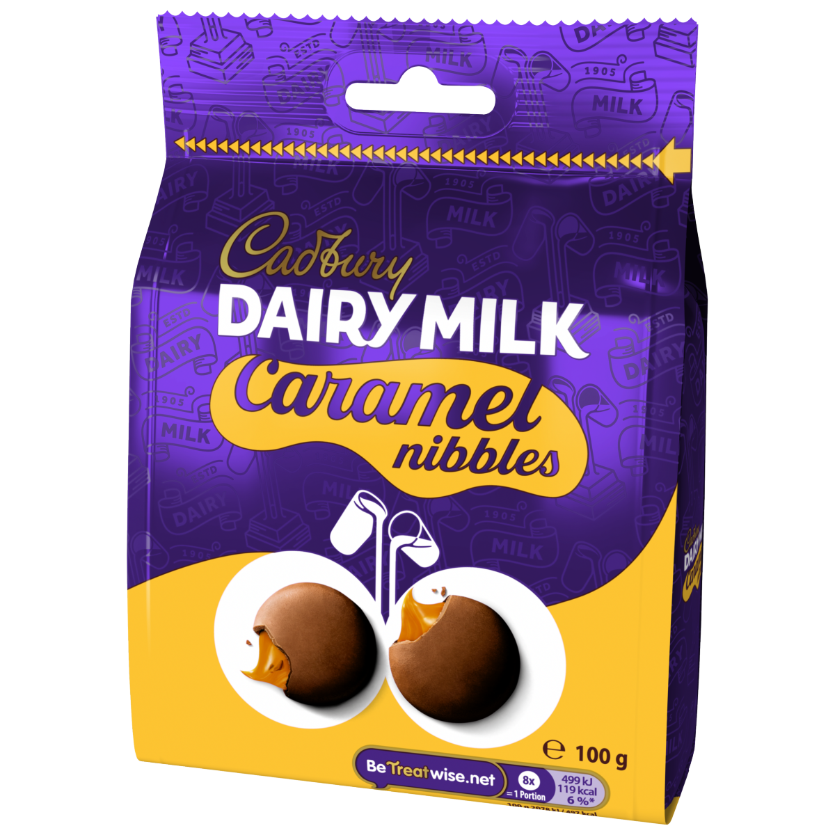 Cadbury Dairy Milk Caramel Nibbles Chocolate bag 100 g