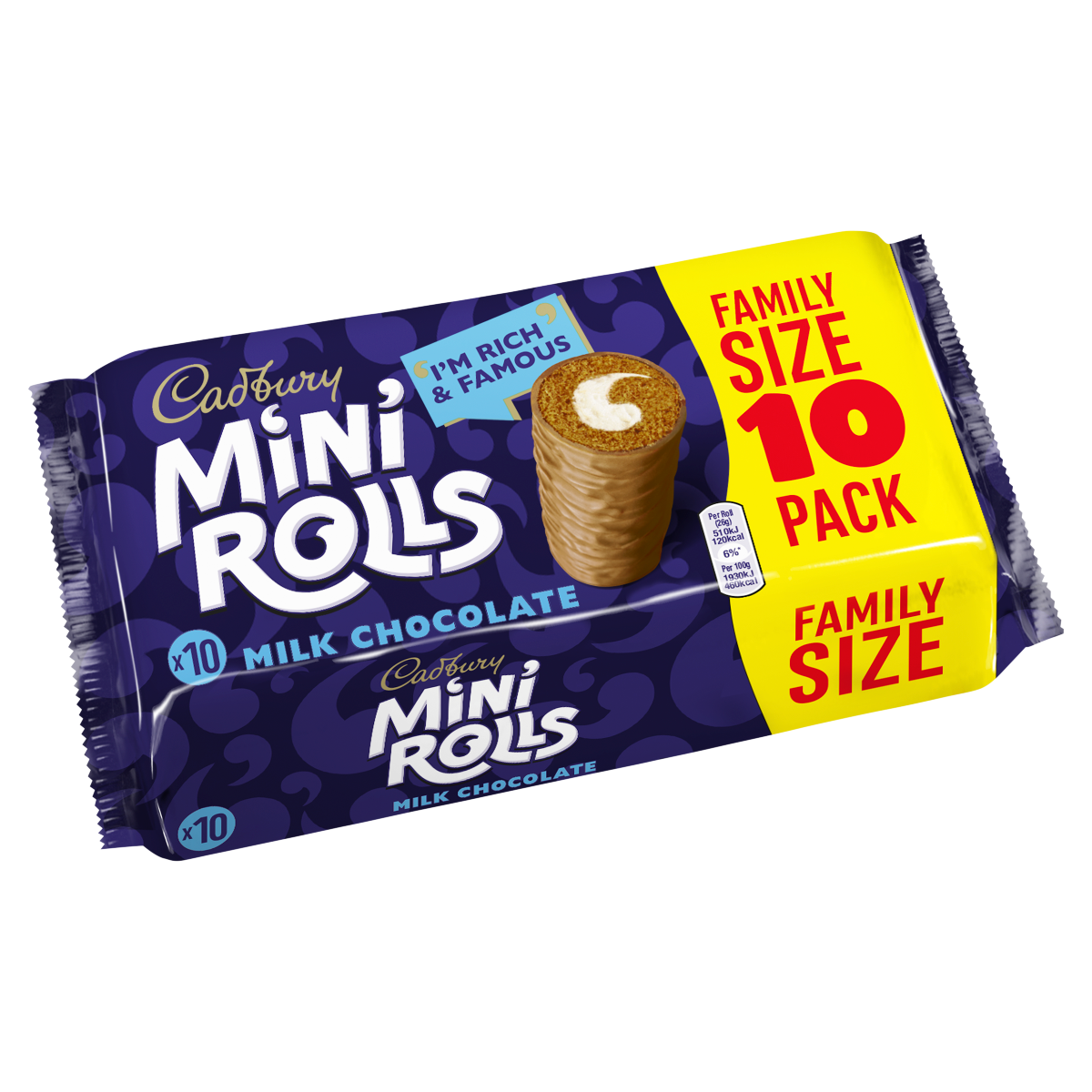 Cadbury 10 Milk Chocolate Mini Rolls